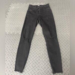 Zara Women's Charcoal Skinny Jeans